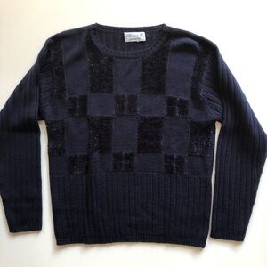 Beautiful luxe Italian navy sparkle sweater